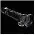 Lovetoy Flawless Clear - dildo met zuignap - 19 cm (transparant)