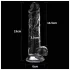 Lovetoy Flawless Clear - dildo met zuignap - 19 cm (transparant)