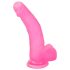 Lovetoy Jelly Studs - zuignap dildo - 20cm (roze)