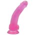 Lovetoy Jelly Studs - zuignap dildo - 20cm (roze)