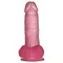 Lovetoy Jelly Studs - dildo met zuignap - 15 cm - roze