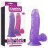 Lovetoy Jelly Studs - Dildo met Zuignap 15 cm (Paars)