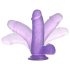 Lovetoy Jelly Studs - Dildo met Zuignap 15 cm (Paars)