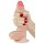 Lovetoy Sliding-Skin - Dubbele Laag Dildo - 18cm (Natuurlijk)