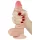 Lovetoy Sliding-Skin - realistische dildo - dubbel laag - 18cm - huidskleur