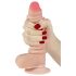 Lovetoy Sliding-Skin - Dubbele Laag Dildo - 18cm (Natuurlijk)