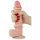 Lovetoy Glijdende-Huid - tweelaagse dildo - 21cm (natuurlijk)
