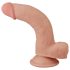 Lovetoy Glijdende-Huid - tweelaagse dildo - 21cm (natuurlijk)