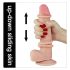 Lovetoy Glijdende-Huid - tweelaagse dildo - 21cm (natuurlijk)