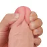 Lovetoy Sliding-Skin - dildo met dubbele laag - 23cm - huidkleurig