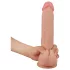 Lovetoy Sliding-Skin - dildo met dubbele laag - 23cm - huidkleurig
