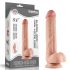 Lovetoy Sliding-Skin - Tweelaags dildo - 23 cm (natuurlijk)