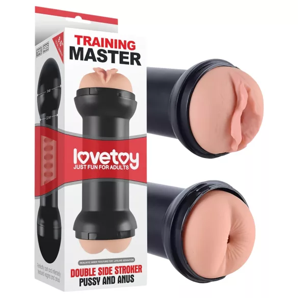 Lovetoy - masturbator vagina en anus - realistisch - huidkleur