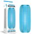 Lovetoy Training Master - Dubbelzijdige ribbel masturbator (blauw)