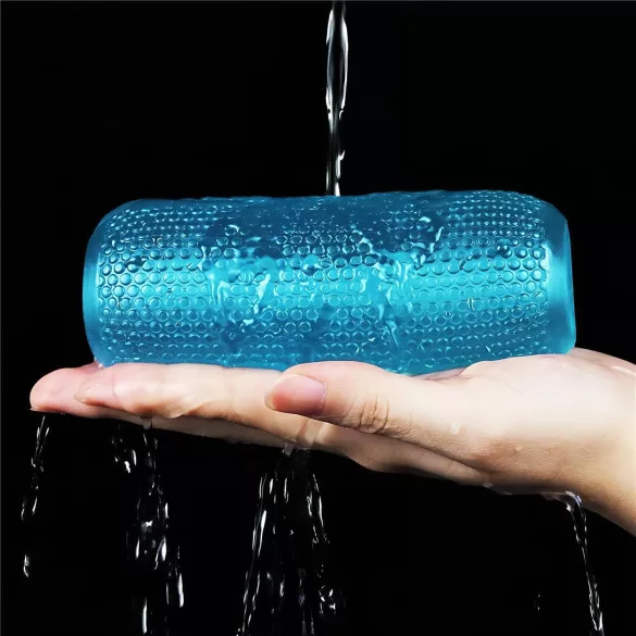 Lovetoy Training Master - dubbele masturbator - geribbeld - blauw