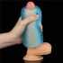 Lovetoy Training Master - Dubbelzijdige ribbel masturbator (blauw)