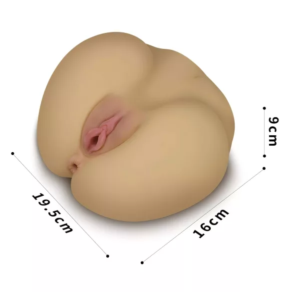 Lovetoy Streetgirl's - kunstvagina en anus‑torso (huidskleur)