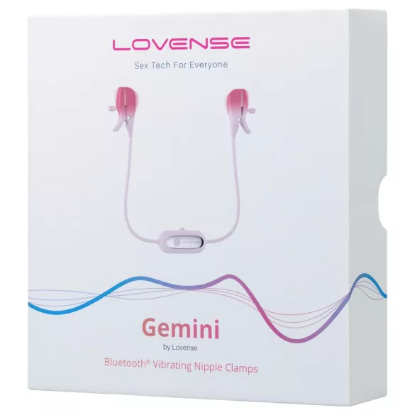 Lovense Gemini - App-gestuurde vibrerende tepelklemmen (roze)