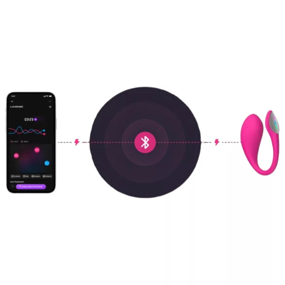 Lovense Lush 4 - vibratie-ei - app-gestuurd - siliconen - roze