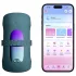 Lovense Gush 2 - app-gestuurde eikelvibrator (turkoois)
