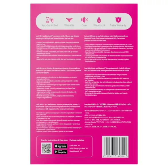 LOVENSE - Vibrator Ei - Mini - App gestuurd - Roze