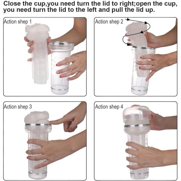 Tracy's Dog Crystal - realistische doorzichtige kunstvagina masturbator