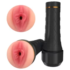   Tracy's Dog Cup - levensechte kunstvagina‑masturbator (zwart-naturel)
