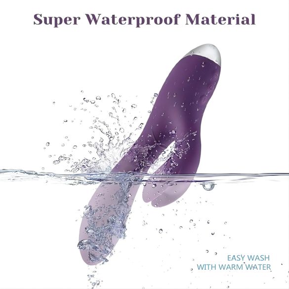 Tracy's Dog Rabbit - waterdichte vibrator met clitorisstimulator (paars)