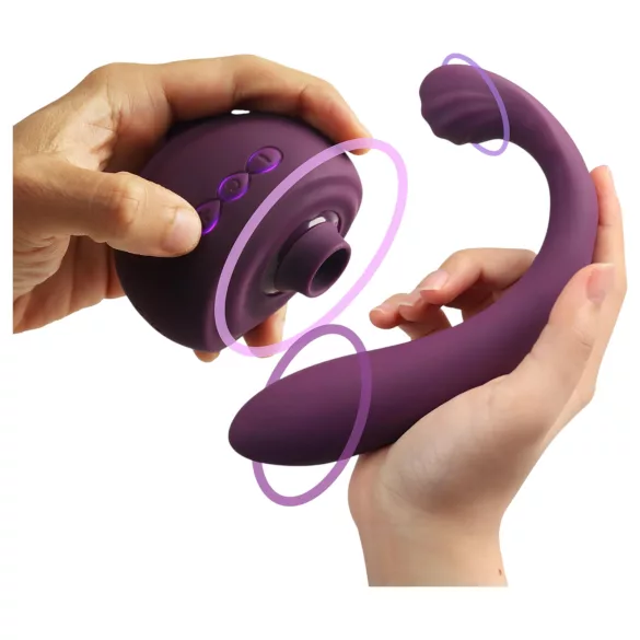 Tracy's Dog OG 3 - clitorisstimulator en G-punt vibrator (paars)