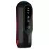 Leopard - op-en-neer bewegende vibrator masturbator - zwart