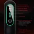Leopard - op-en-neer bewegende vibrator masturbator - zwart