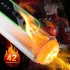 Leopard - op-en-neer bewegende vibrator masturbator - zwart