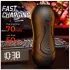 Leopard - mond- en kunstvagina-penisvibrator (naturel)