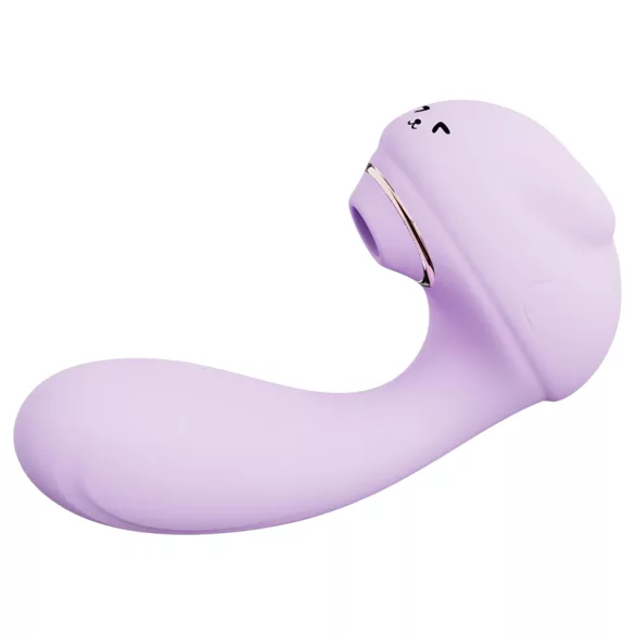 Sunny Love Bunny - zuigende, vibrerende vibrator (paars)