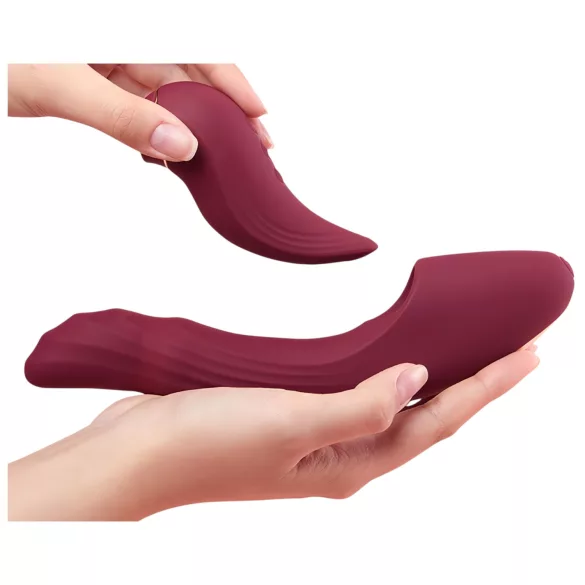 Vibeconnect - 2-in-1 G-spot en clitoris vibrator - rood