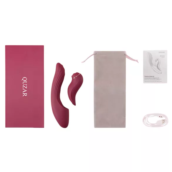 Vibeconnect - 2-in-1 G-spot en clitoris vibrator - rood