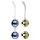 Nalone Yany Love - verstelbare geishaballen set - siliconen - blauw/goud