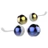 Nalone Yany Love - verstelbare geishaballen set - siliconen - blauw/goud