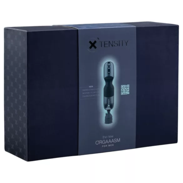 Xtensity 1 - masturbator met vacuüm en pulserende functie - zwart