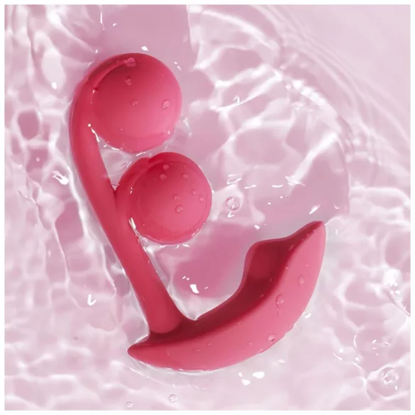 Honey Play Box Melody - App-gestuurde 2-in-1 kralenvibrator (rood)