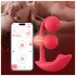 Honey Play Box Melody - App-gestuurde 2-in-1 kralenvibrator (rood)