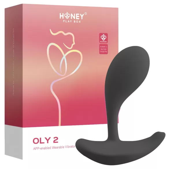 Honey Play Box Oly 2 - App-gestuurde G-punt- en clitorisstimulerende vibrator (zwart)