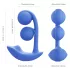 Honey Play Box Melody - App-gestuurde kralen 2-in-1 vibrator (blauw)