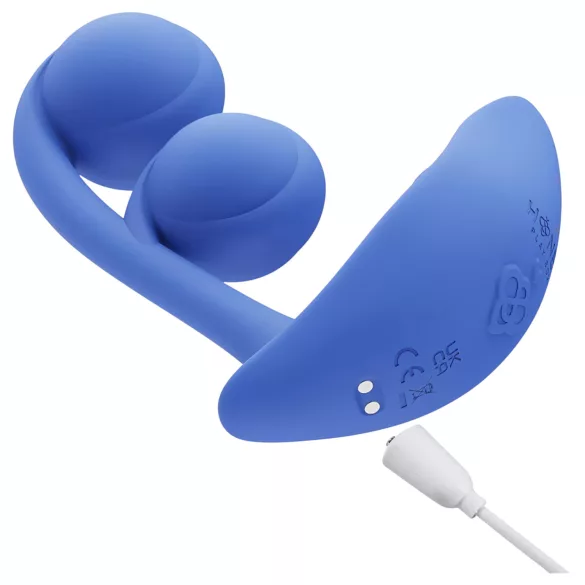 Honey Play Box Melody - App-gestuurde kralen 2-in-1 vibrator (blauw)