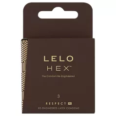   LELO Hex Respect XL - condoom - extra groot - latex - 3 stuks