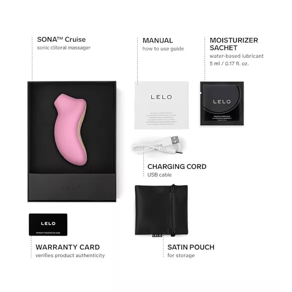 LELO Sona Cruise - clitorisstimulator met geluidsgolven - siliconen - roze