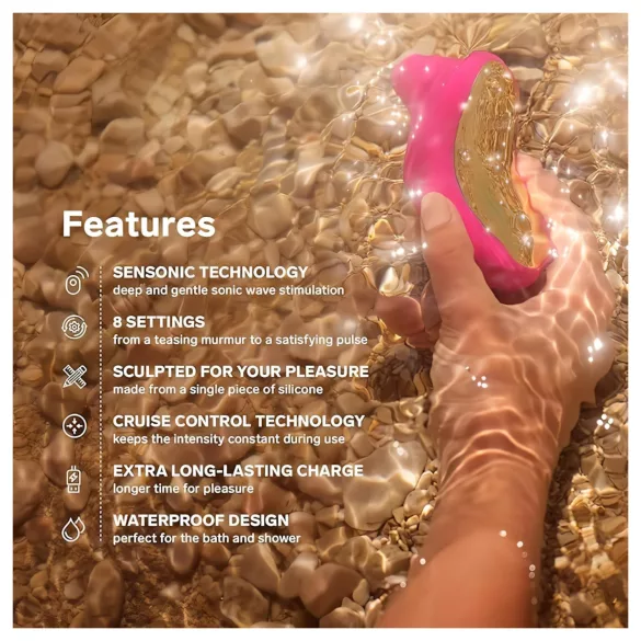 LELO Sona Cruise - clitorisstimulator met geluidsgolven - siliconen - roze