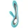 LELO Soraya 2 - rabbit vibrator - waterproof - siliconen - turquoise