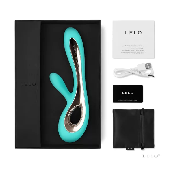 LELO Soraya 2 - rabbit vibrator - waterproof - siliconen - turquoise