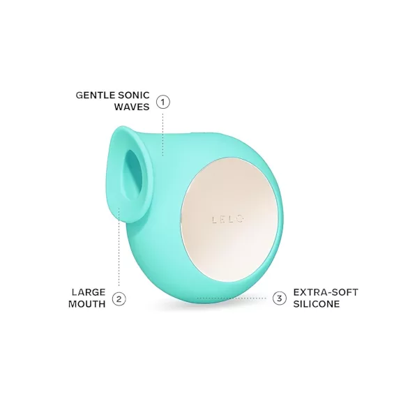 LELO Sila - clitorisstimulator met geluidsgolven - waterdicht - turquoise